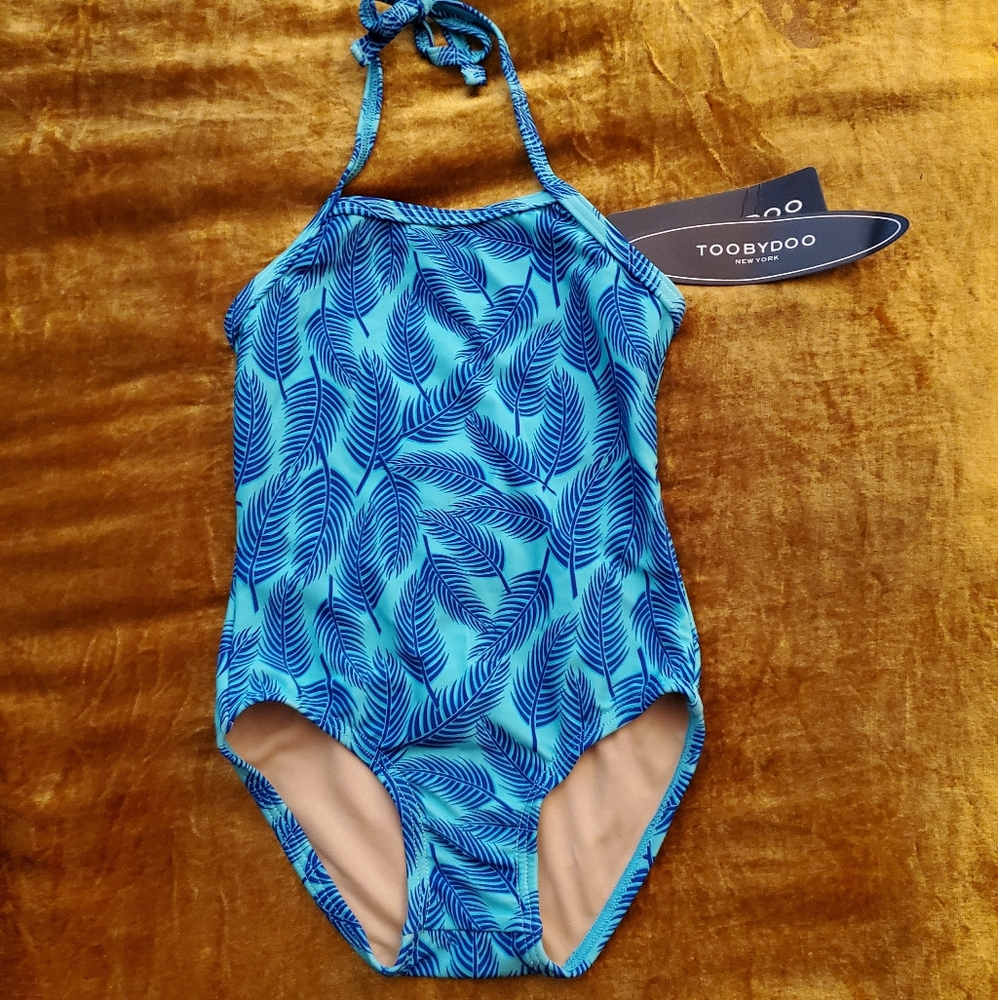 Toobydoo Aqua Palms One-Piece Swimsuit